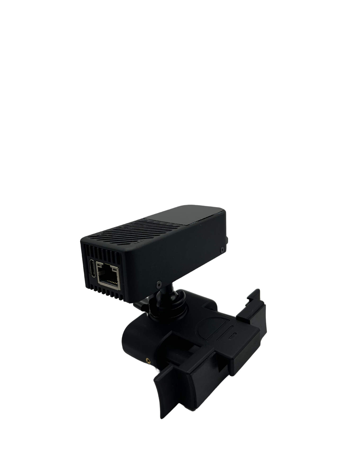 Fortis LiFi dongle transceiver for laptops and end-user devices with rugged adjustable mount.